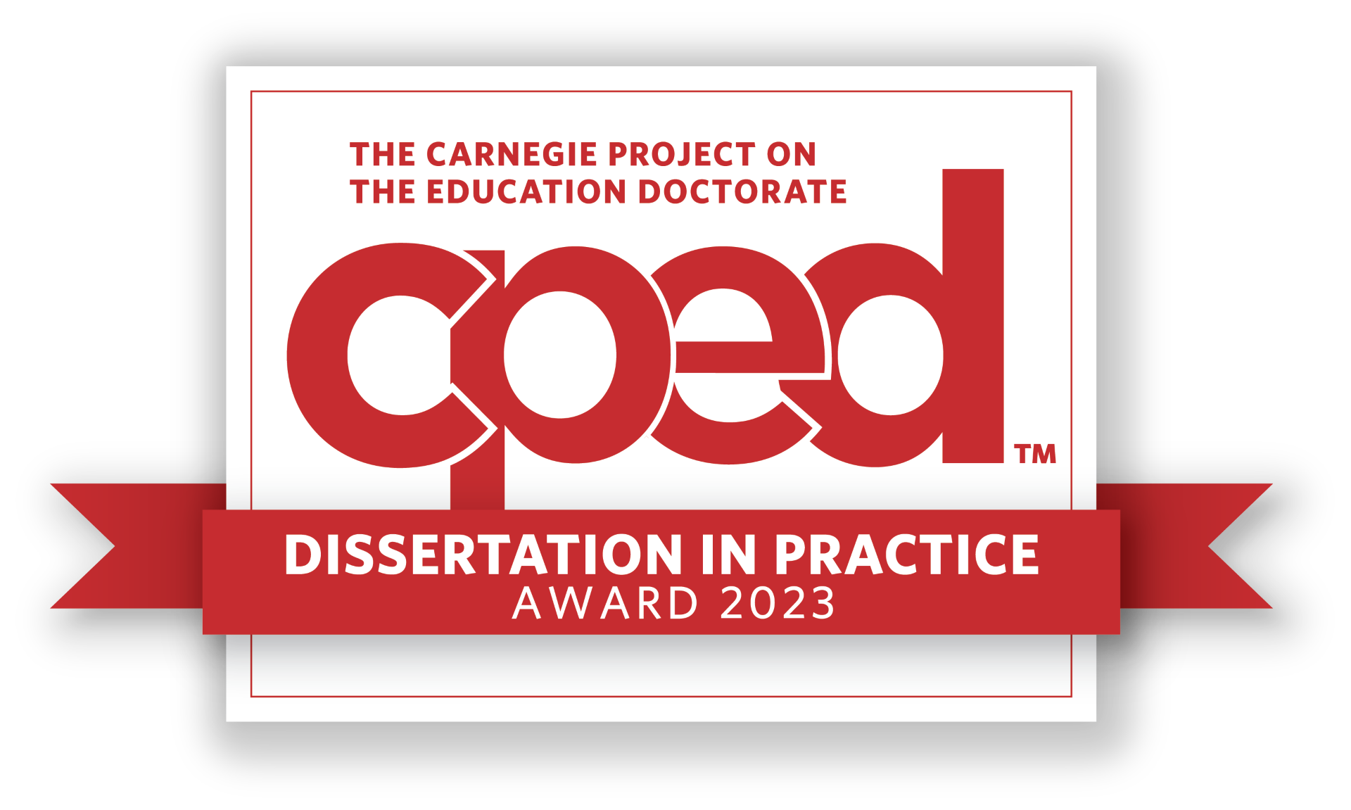 CPED Dissertation in practice award of the year 2023 logo